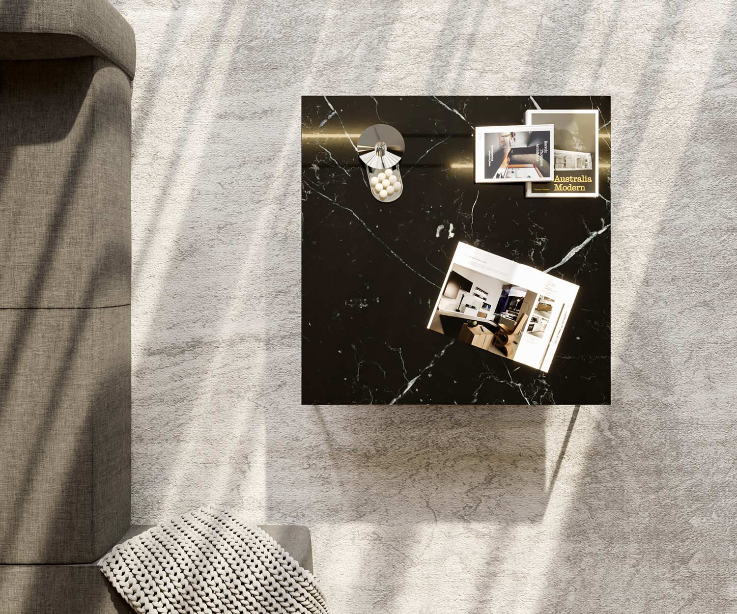 Marelli Tavolino Frame in marmo nero Marquina Marelli Tavolino Frame in marmo nero Marquina