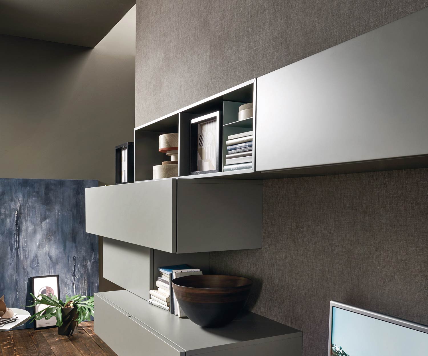 Galleggiante di alta qualità Livitalia Pensile di design C02 con elemento a giorno Galleggiante di alta qualità Livitalia Pensile di design C02 con elemento a giorno