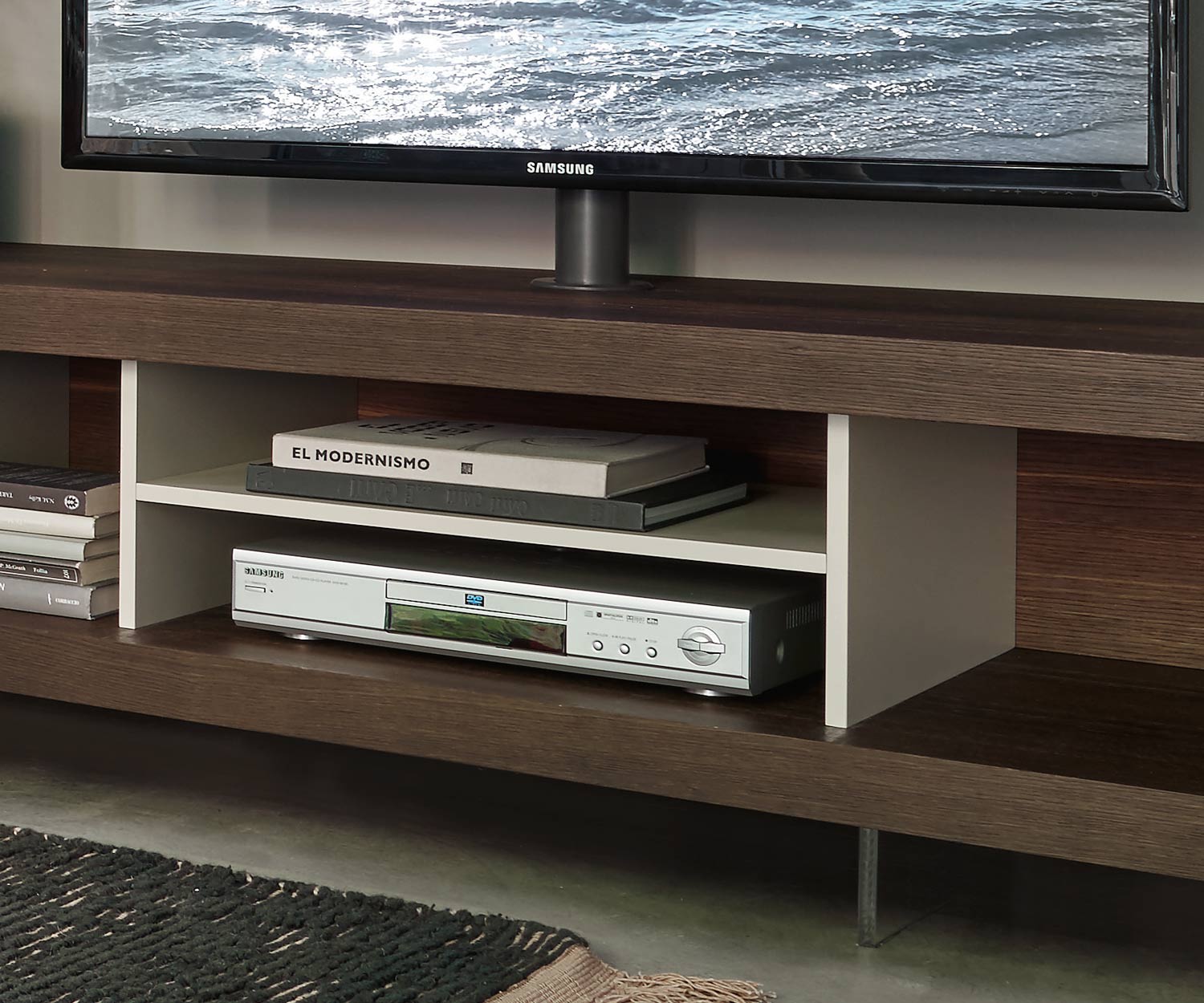 Esclusivo aperto Livitalia Design Design Lowboard Open con supporto TV Esclusivo aperto Livitalia Design Design Lowboard Open con supporto TV