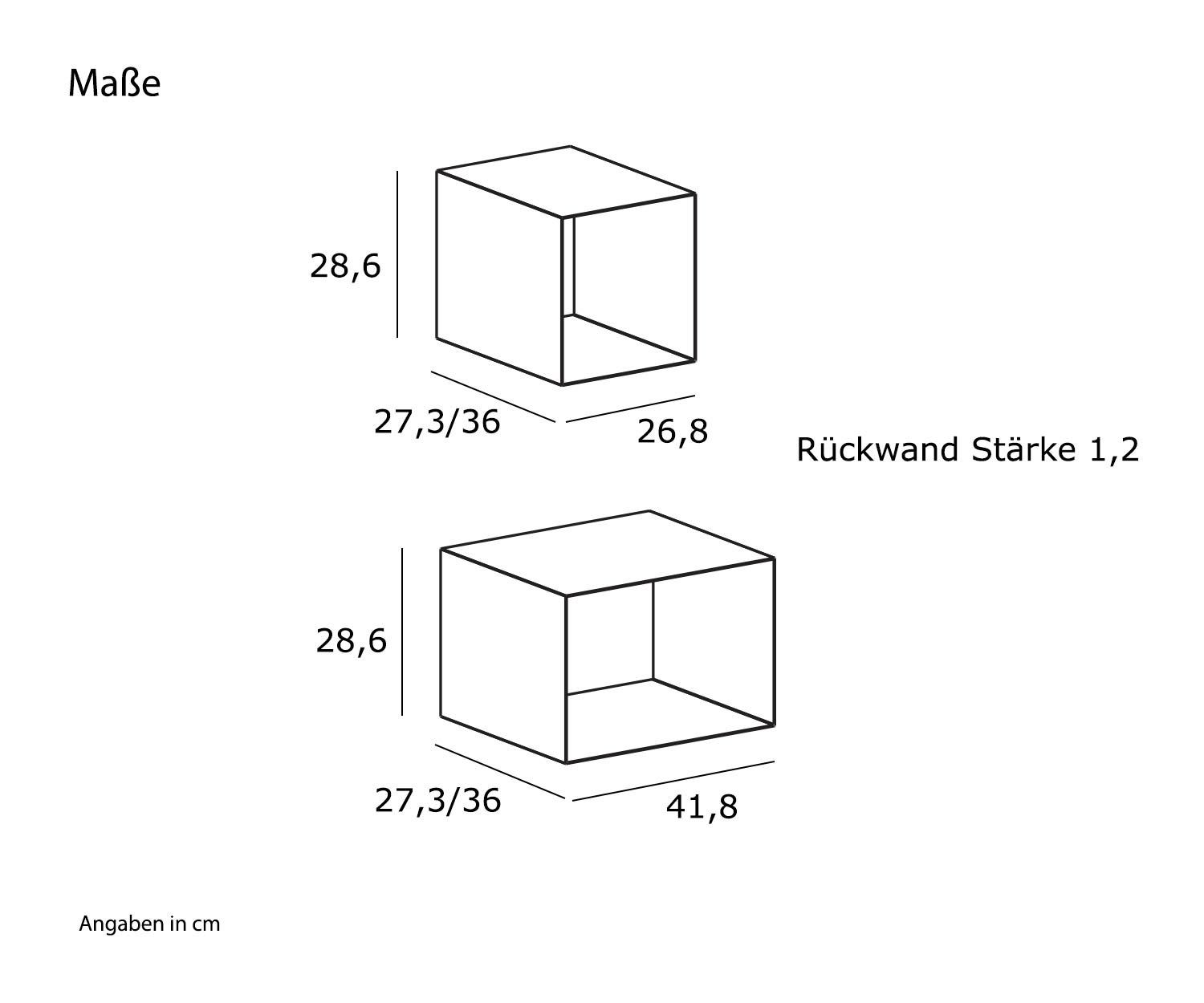 Novamobili Dimensioni del mozzo della scatola da parete di design in metallo Novamobili Dimensioni del mozzo della scatola da parete di design in metallo