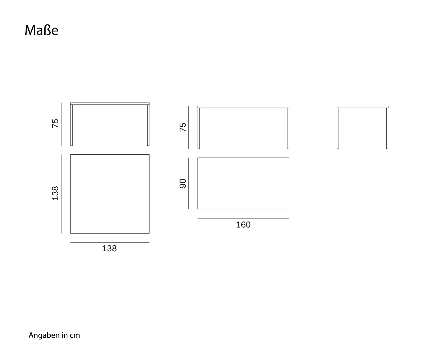 Moderno Novamobili Tavolo di design Filo Sketch Dimensioni