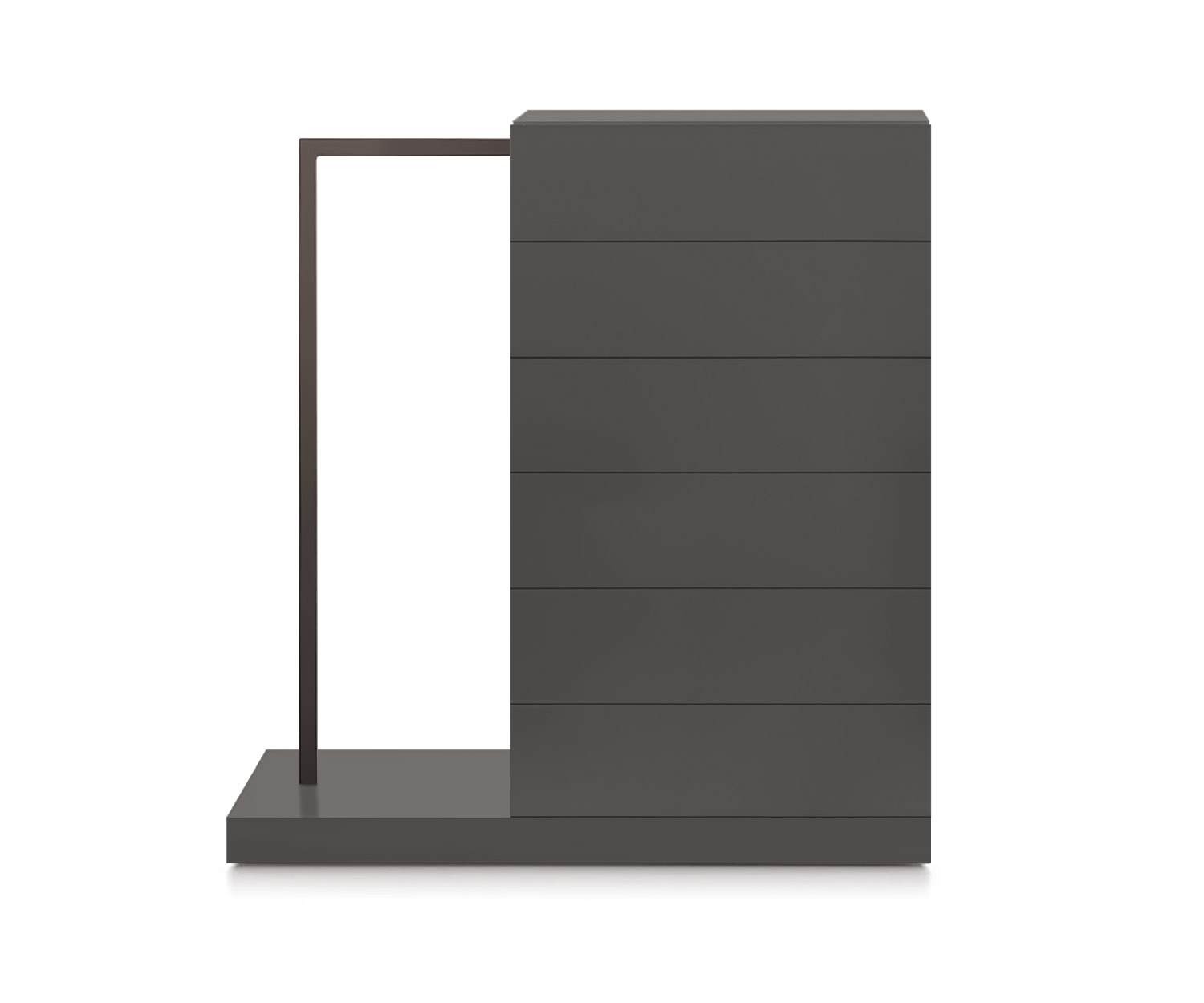 Novamobili Cassettiera alta Easy6 + armadio a sinistra L64cm quarzo opaco310 Novamobili Cassettiera alta Easy6 + armadio a sinistra L64cm quarzo opaco310