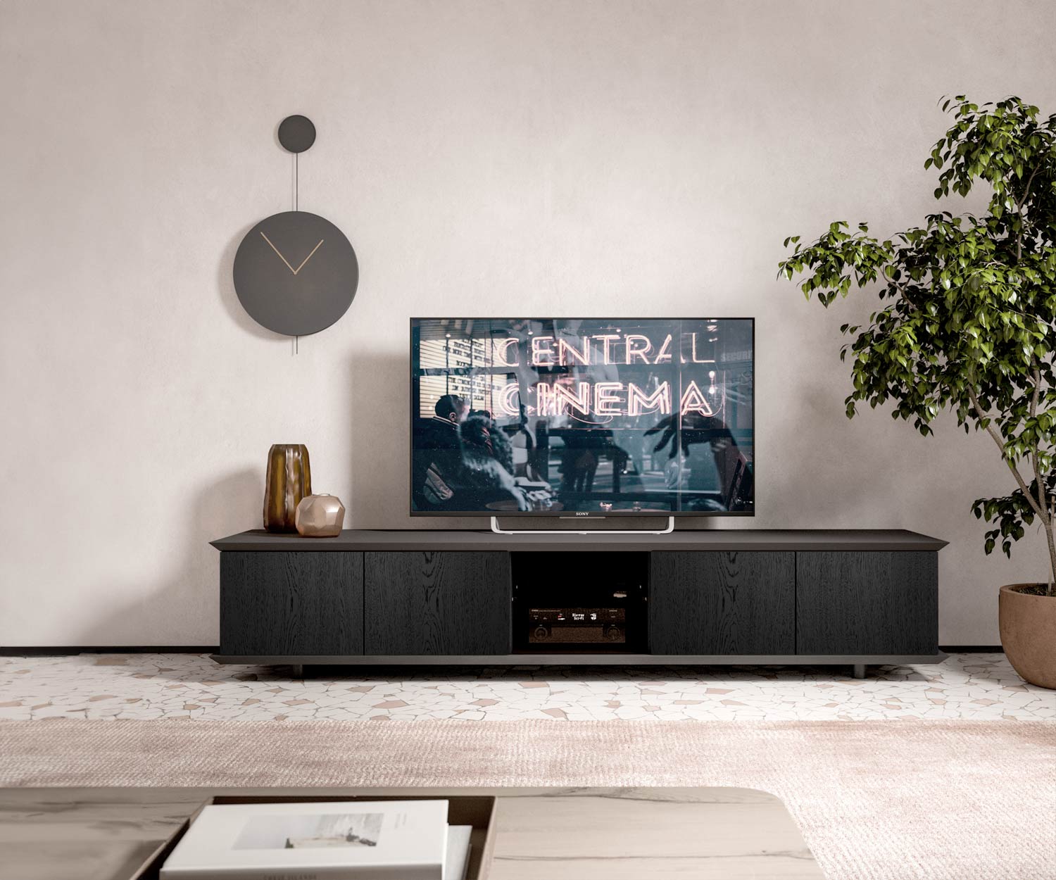 Brera TV lowboard X309 schizzo Brera TV lowboard X309 schizzo