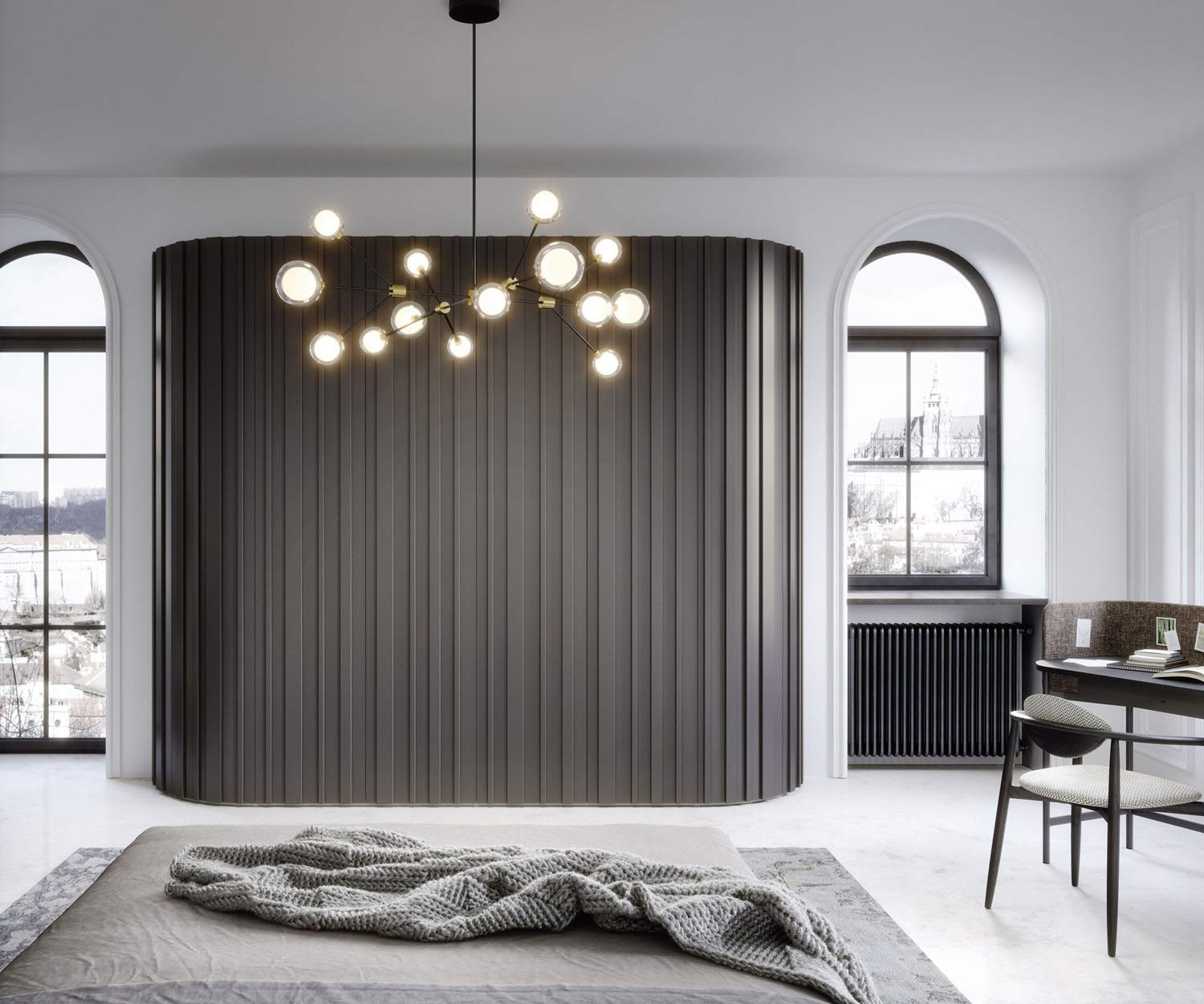 Novamobili Armadio Alfa Curvo design rotondo senza angoli legno scuro rustico Novamobili Armadio Alfa Curvo design rotondo senza angoli legno scuro rustico