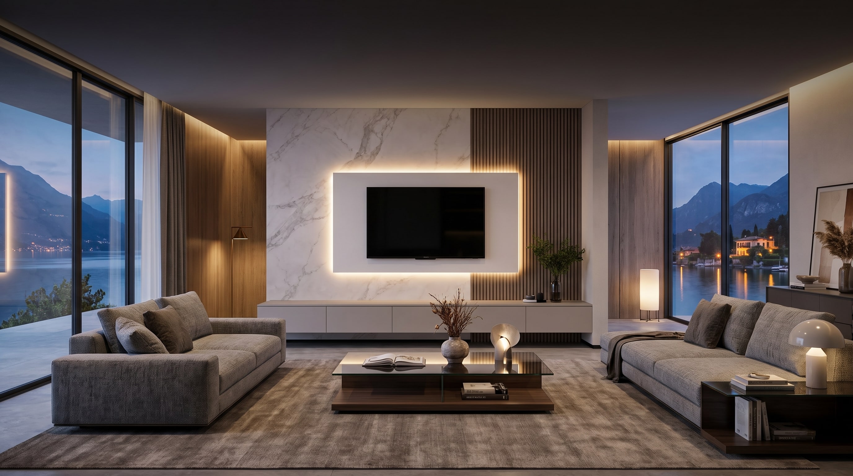 Pannelli Acustici LED: 9 Idee per una Parete TV con Illuminazione Indiretta