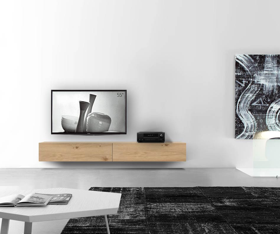 Livitalia Design in legno configuratore a parete 240 cm 32 cm 46 cm rovere chiaro Livitalia Design in legno configuratore a parete 240 cm 32 cm 46 cm rovere chiaro