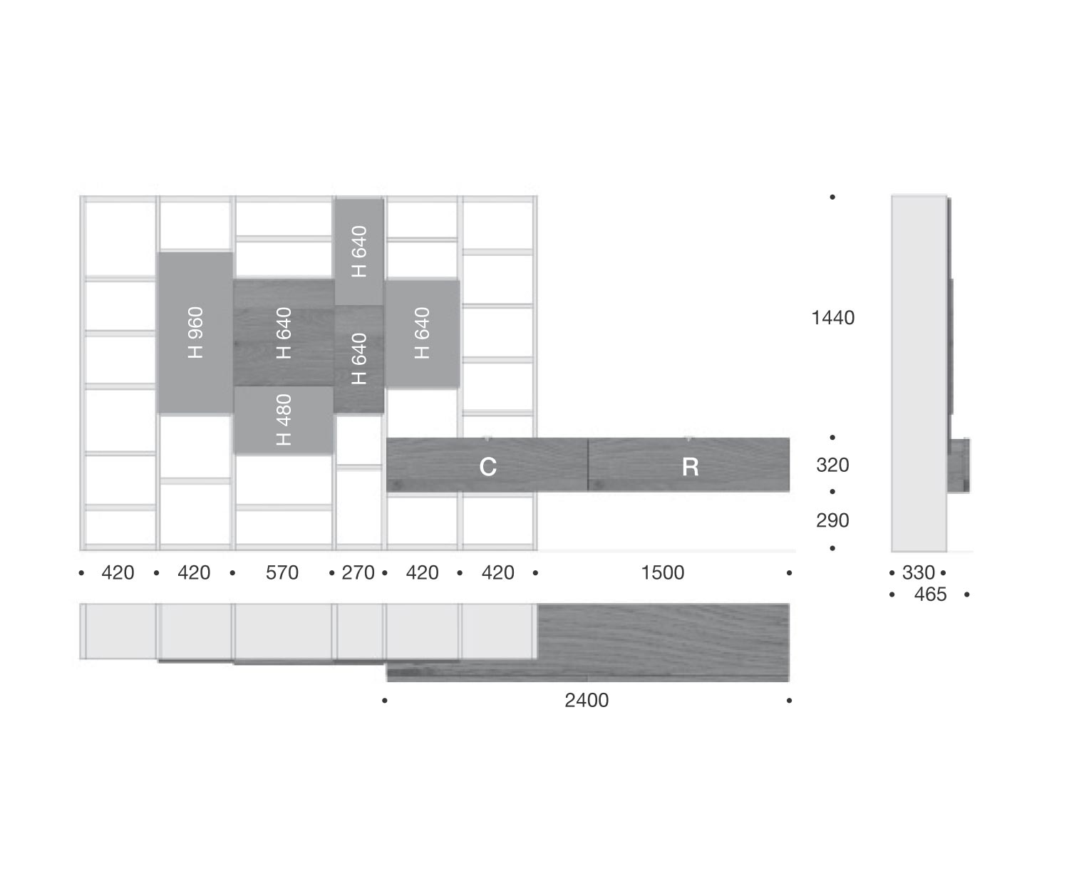 Livitalia Libreria di design C53 Dimensioni Dimensioni Schizzo Dimensioni Livitalia Libreria di design C53 Dimensioni Dimensioni Schizzo Dimensioni