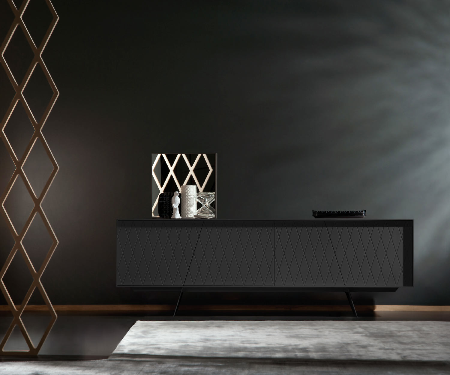 al2 e klipse 003 Credenza larghezza 200 cm corpo nero al2 e klipse 003 Credenza larghezza 200 cm corpo nero