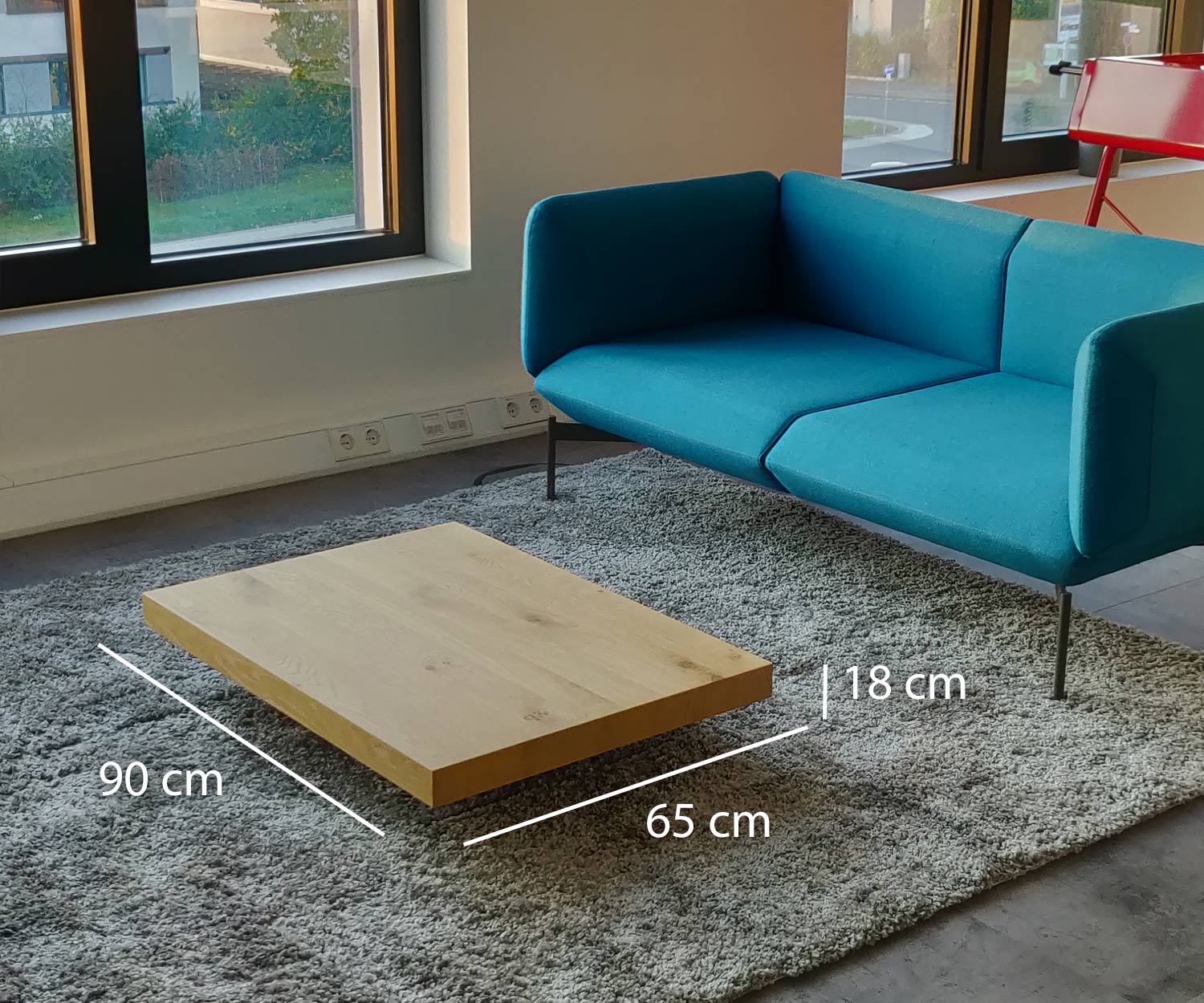 Tavolino design superflat Dimensioni basse Dimensioni