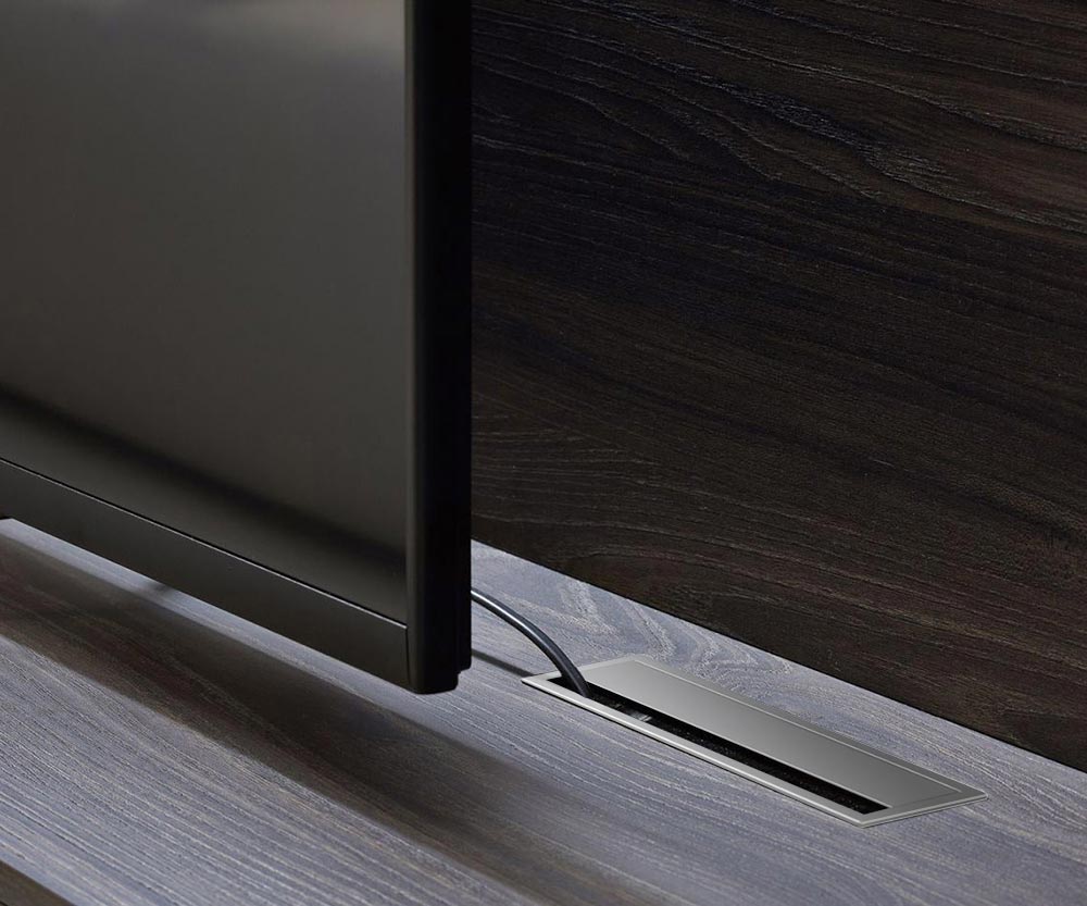 Piastra di copertura dell'apertura per i cavi del pannello basso di design Piastra di copertura dell'apertura per i cavi del pannello basso di design