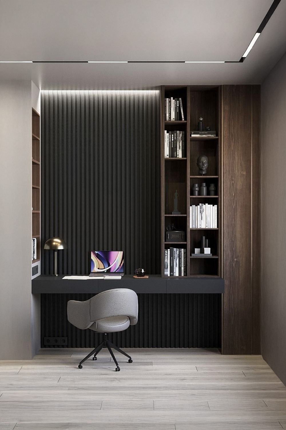 postazione-di-lavoro-a-parete-salvaspazio-con-piano-del-tavolo-robusto-e-alte-librerie