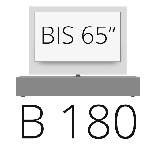B TV da 180 cm a 65 pollici