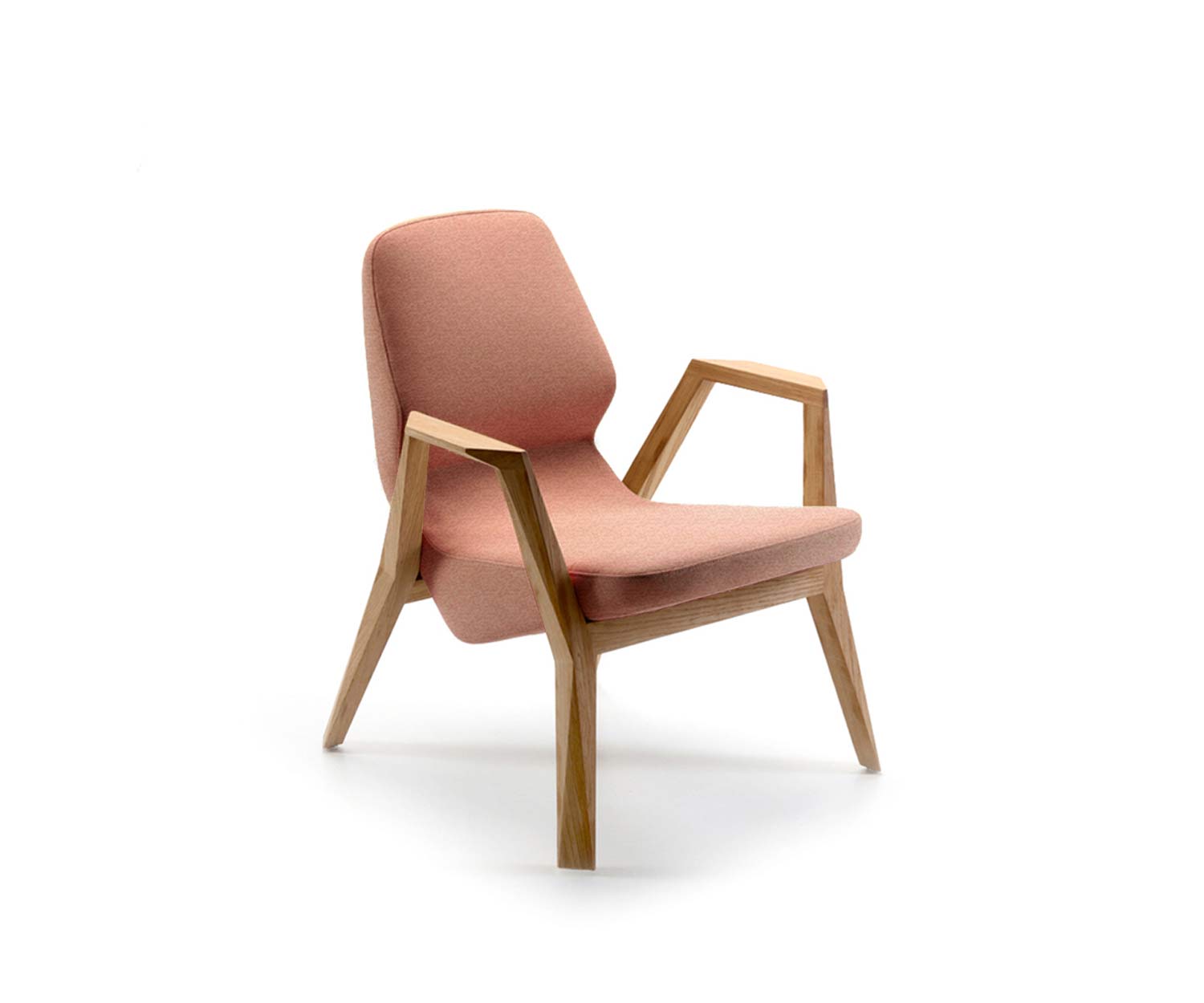Poltrona design rosa antico Atlas501 Poltrona design rosa antico Atlas501