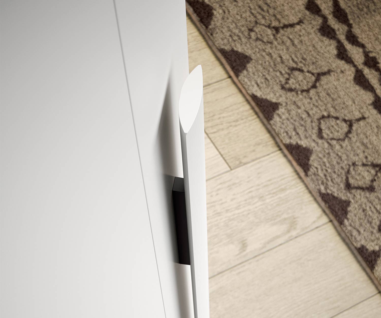 Moderno Novamobili Armadio di design Alfa Curvo in dettaglio Maniglia Assi Moderno Novamobili Armadio di design Alfa Curvo in dettaglio Maniglia Assi