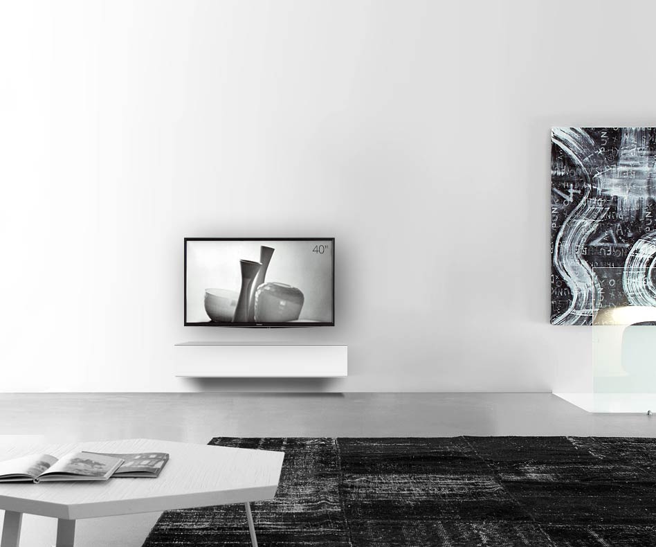 /Muro basso di design B120 H25 5 bianco opaco /Muro basso di design B120 H25 5 bianco opaco